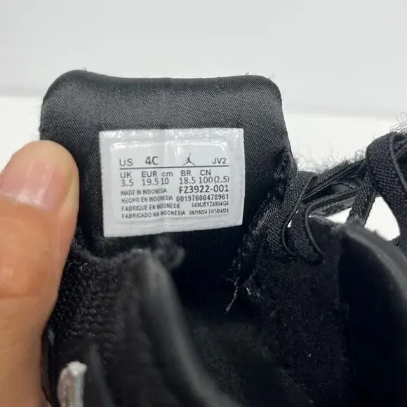 Jordan 1 Low ALT SE (TD) Black, Metallic Silver-Sail/Size-4 C / FZ3922 001 - Picture 5 of 13